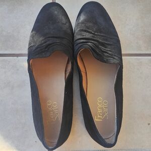 Franco Sarto Black Suede 9.5 NEAR NEW. Excellent condition.